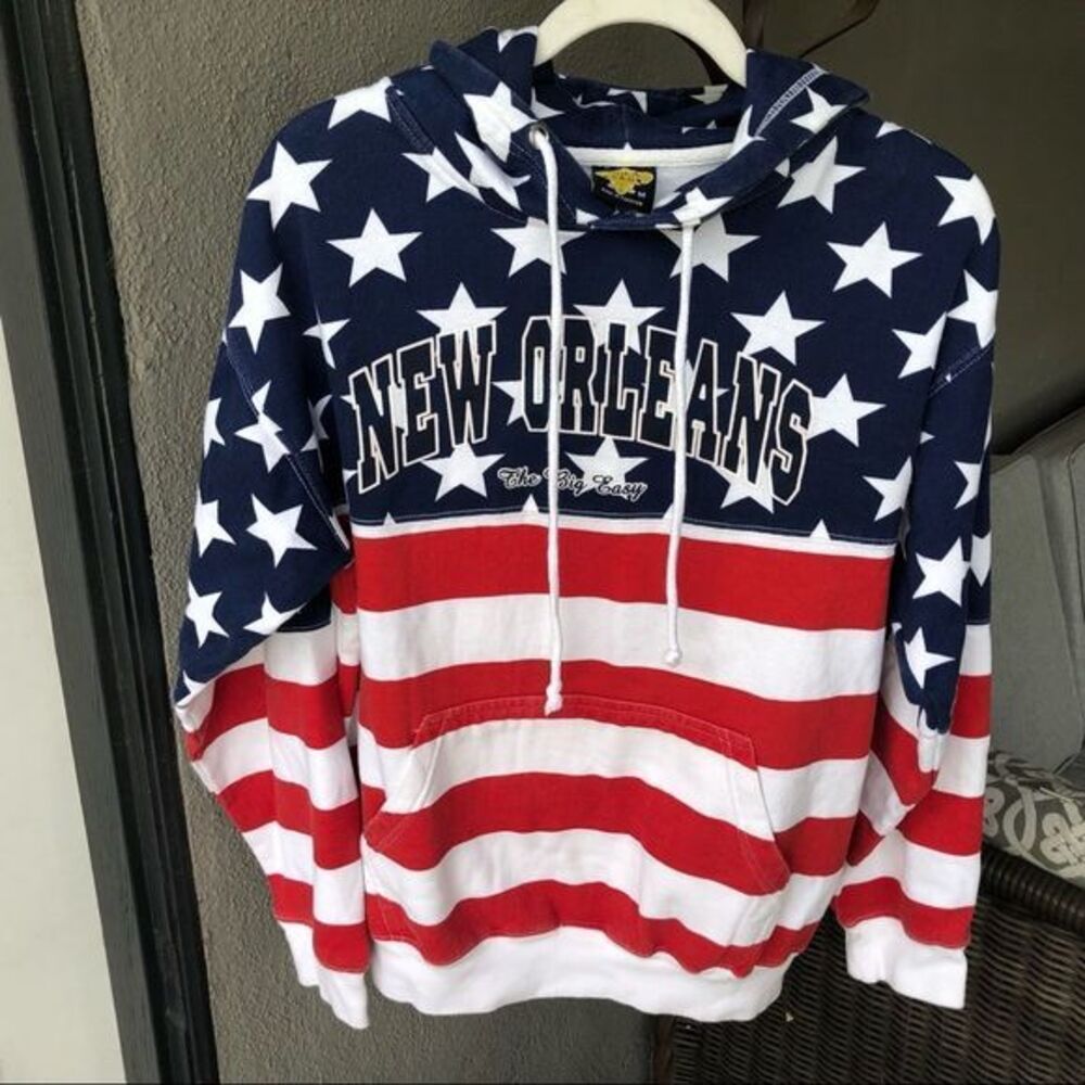 New Orleans American 🇺🇸 Flag hoodie. Size M